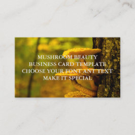 MUSHROOM SCHAUTY BUSINESS CARD TEMPLATE VISITENKARTE