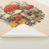 Mushroom Sherpa Blanket Sherpadecke (3/4)