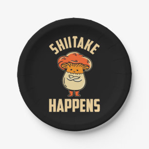 Mushroom Shiitake Happens Pappteller