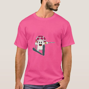 Mushroom Skier Ski Wintersport T-Shirt
