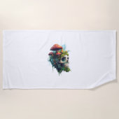 Mushroom Skull Grove Strandtuch (Vorderseite)