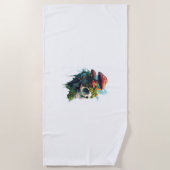 Mushroom Skull Grove Strandtuch (Vorderseite)