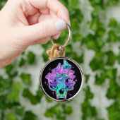 Mushroom skull schlüsselanhänger (Hand)