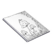 Mushroom Snail Notebook Coloring Book MADART Notizblock (Rechte Seite)