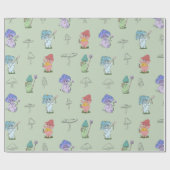 Mushroom Spirituosen Wrapping Paper Geschenkpapier (Flach)