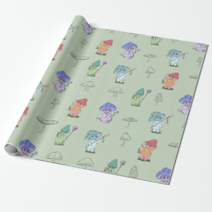 Mushroom Spirituosen Wrapping Paper Geschenkpapier