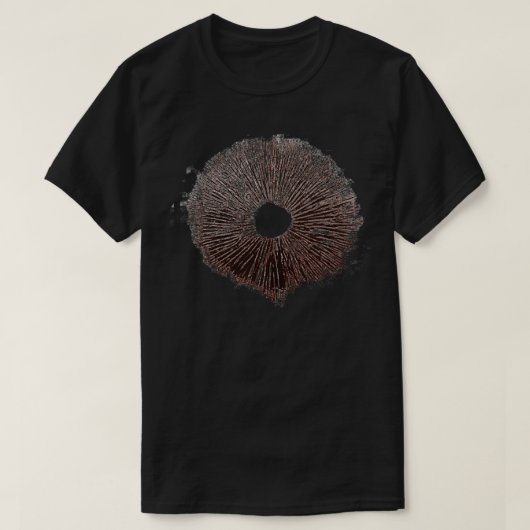 Mushroom Spore Print Psilocybe Cubensis Kolumbian T-Shirt (Design vorne)