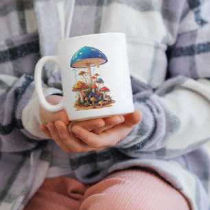 Mushroom-Stand auf Sand-Rain-Tasse Tasse