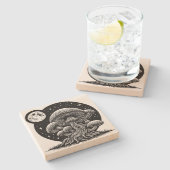 Mushroom Steinuntersetzer (Seitenansicht)