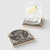 Mushroom Steinuntersetzer (Seitenansicht)