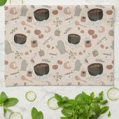 Mushroom Stew Geschirrtuch (Gefaltet)