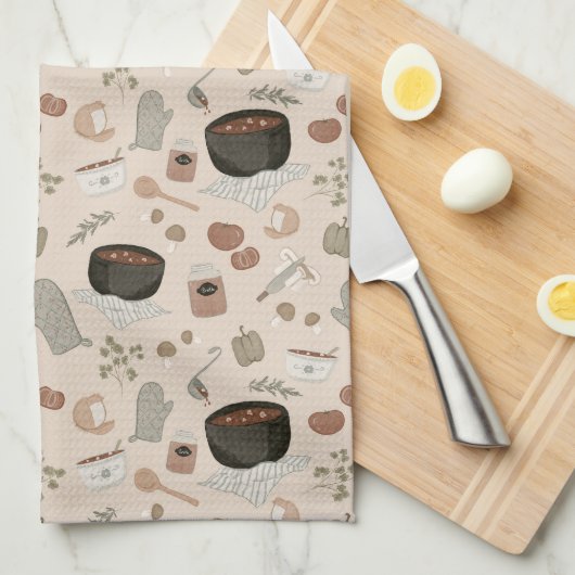 Mushroom Stew Geschirrtuch (Viertel Falte)