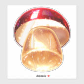 Mushroom sticker red modern (Blatt)