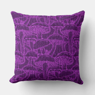 Mushroom story pattern throw pillow kissen