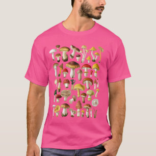 Mushroom T-Shirt Mycology Fungi Foraging Mushroom