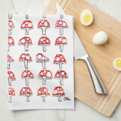 Mushroom Tee Handtuch Zwei (Viertel Falte)