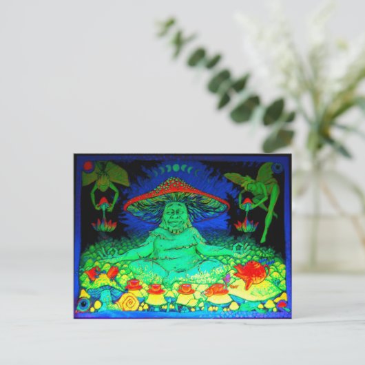 Mushroom Tee Postkarte (Stehend Vorderseite)