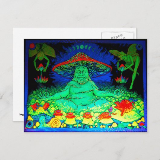 Mushroom Tee Postkarte (Vorne/Hinten)