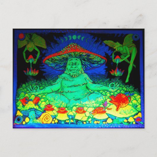 Mushroom Tee Postkarte (Vorderseite)