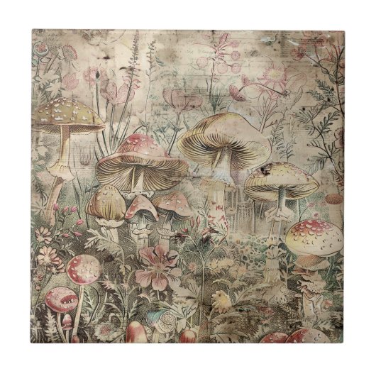 Mushroom Tile, mystisch Fliese (Vorderseite)