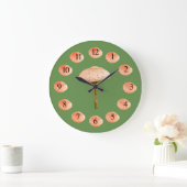 Mushroom Time Wall Clock Große Wanduhr (Zuhause)