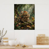 Mushroom Toad Forest Glow Poster (Küche)