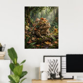 Mushroom Toad Forest Glow Poster (Heimbüro)