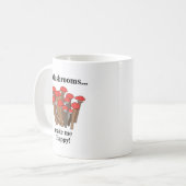 Mushroom Toadstol Rote Pilze Kaffeetasse (Vorderseite Links)