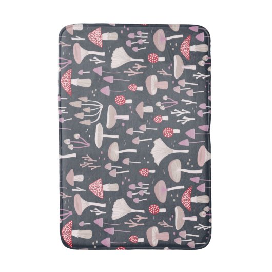 Mushroom Toadstool Fungi Badematte (Vorderseite Vertikal)