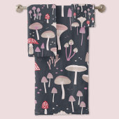 Mushroom Toadstool Fungi Badhandtuch Set