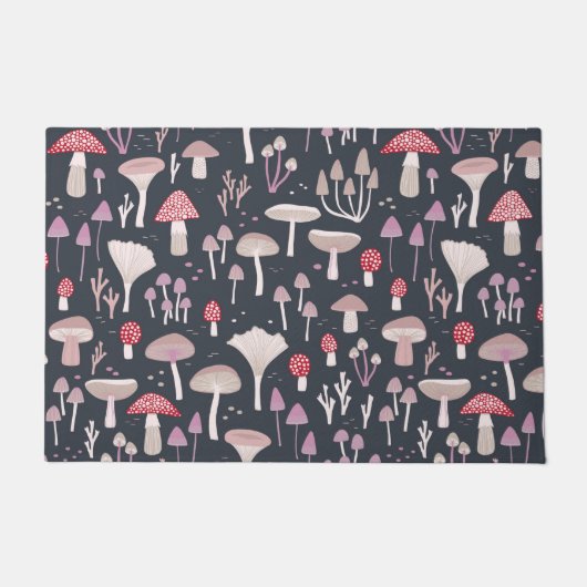 Mushroom Toadstool Fungi Fußmatte (Vorderseite)