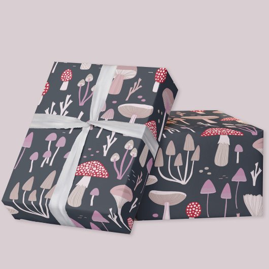 Mushroom Toadstool Fungi Geschenkpapier