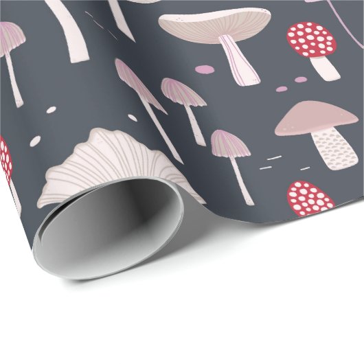 Mushroom Toadstool Fungi Geschenkpapier (Rolleneckpunkt)