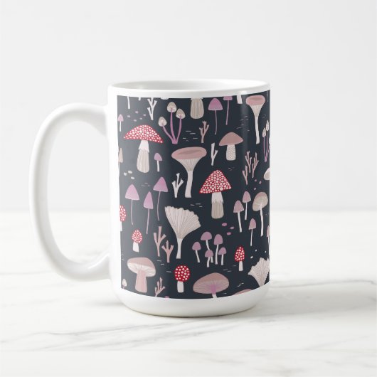Mushroom Toadstool Fungi Kaffeetasse (Links)