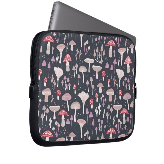 Mushroom Toadstool Fungi Laptopschutzhülle (Vorne Rechts)