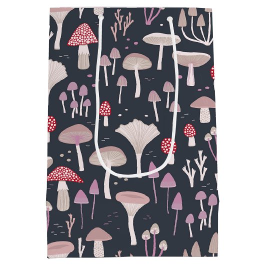 Mushroom Toadstool Fungi Mittlere Geschenktüte (Rückseite)