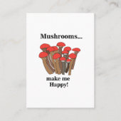 Mushroom Toadstool Fungi Red Mushrooms Visitenkarte (Vorderseite)