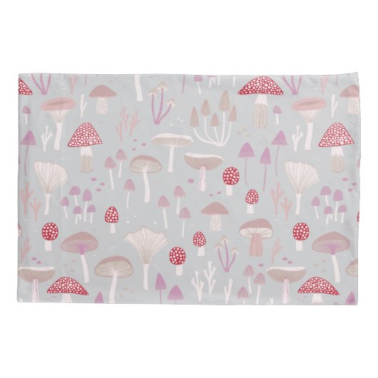 Mushroom Toadstool Fungi Reversible Kissenbezug (Rückseite-Links)