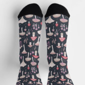 Mushroom Toadstool Fungi Socken (Oben)