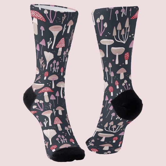 Mushroom Toadstool Fungi Socken