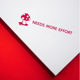 Mushroom Toadstool Großer Bedarf mehr Anstrengunge Permastempel