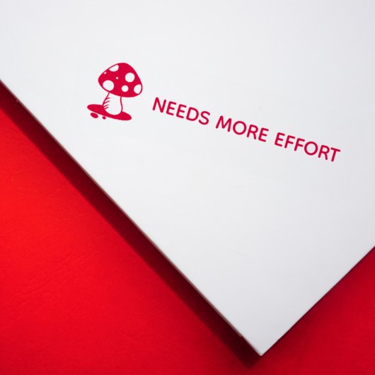 Mushroom Toadstool Großer Bedarf mehr Anstrengunge Permastempel