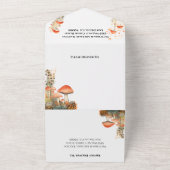 Mushroom Toadstool verzauberte Waldhochzeit All In One Einladung (Außenbereich)