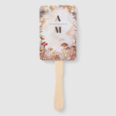 Mushroom Toadstool verzauberte Waldhochzeit Fächer (Vorderseite)