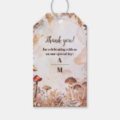 Mushroom Toadstool verzauberte Waldhochzeit Geschenkanhänger (Vorderseite)