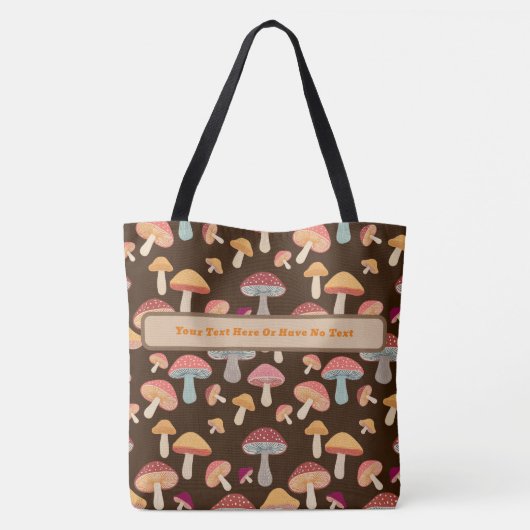 Mushroom Toadstool Wald Boho Hippie Tasche (Rückseite)