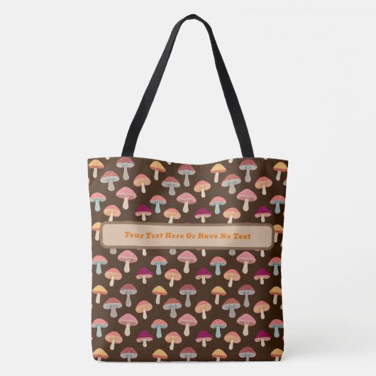 Mushroom Toadstool Wald Hippie Boho Tasche (Rückseite)