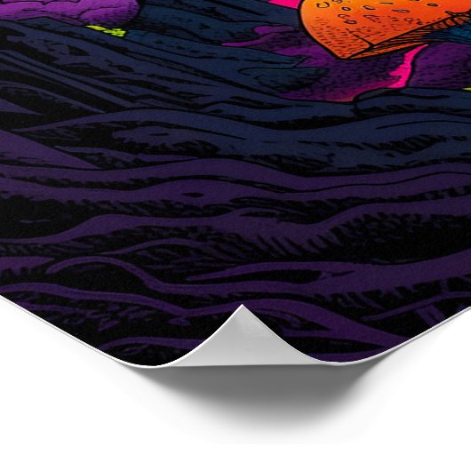 Mushroom Town Poster (Ecke)