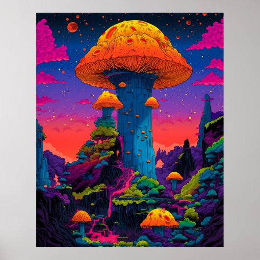 Mushroom Town Poster (Vorne)