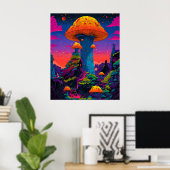 Mushroom Town Poster (Heimbüro)